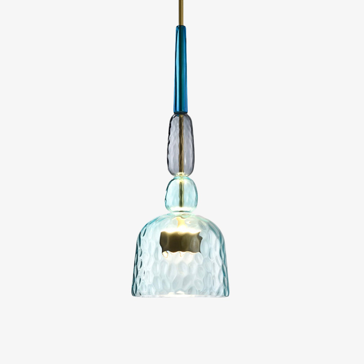 Suspension design à LED en verre coloré – modèle Illumy