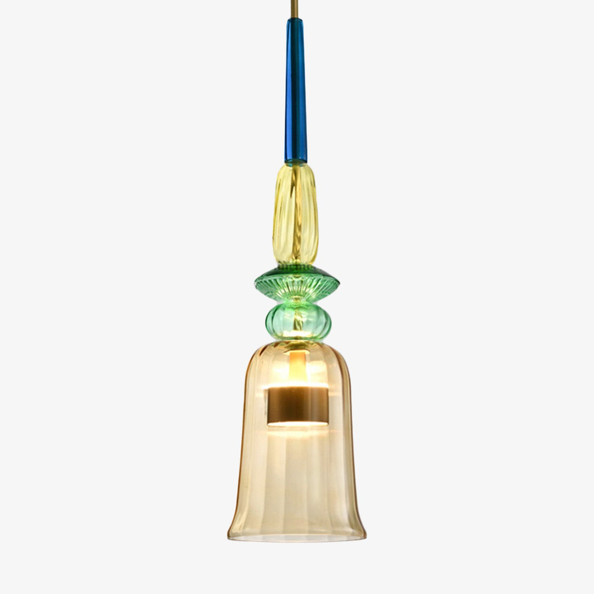 Suspension design à LED en verre coloré – modèle Illumy
