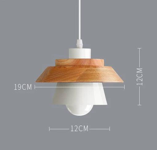 Suspension en métal coloré et bois – formes variées Nordic