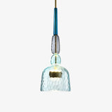 Suspension design à LED en verre coloré – modèle Illumy